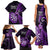 New Zealand Darts Family Matching Tank Maxi Dress and Hawaiian Shirt Happiness Is A Tight Threesome Maori Purple LT14 - Polynesian Pride