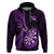 New Zealand Darts Hoodie Happiness Is A Tight Threesome Maori Purple LT14 Purple - Polynesian Pride