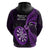 New Zealand Darts Hoodie Happiness Is A Tight Threesome Maori Purple LT14 - Polynesian Pride