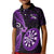 New Zealand Darts Kid Polo Shirt Happiness Is A Tight Threesome Maori Purple LT14 Kid Purple - Polynesian Pride