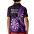 New Zealand Darts Kid Polo Shirt Happiness Is A Tight Threesome Maori Purple LT14 - Polynesian Pride