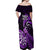 New Zealand Darts Off Shoulder Maxi Dress Happiness Is A Tight Threesome Maori Purple LT14 - Polynesian Pride