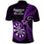 New Zealand Darts Polo Shirt Happiness Is A Tight Threesome Maori Purple LT14 - Polynesian Pride