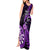 New Zealand Darts Tank Maxi Dress Happiness Is A Tight Threesome Maori Purple LT14 - Polynesian Pride