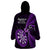 New Zealand Darts Wearable Blanket Hoodie Happiness Is A Tight Threesome Maori Purple LT14 - Polynesian Pride