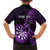 Personalised New Zealand Darts Family Matching Long Sleeve Bodycon Dress and Hawaiian Shirt Happiness Is A Tight Threesome Maori Purple LT14 - Polynesian Pride