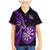 Personalised New Zealand Darts Family Matching Mermaid Dress and Hawaiian Shirt Happiness Is A Tight Threesome Maori Purple LT14 Son's Shirt Purple - Polynesian Pride