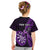 Personalised New Zealand Darts Kid T Shirt Happiness Is A Tight Threesome Maori Purple LT14 - Polynesian Pride