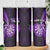 Personalised New Zealand Darts Skinny Tumbler Happiness Is A Tight Threesome Maori Purple