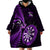 Personalised New Zealand Darts Wearable Blanket Hoodie Happiness Is A Tight Threesome Maori Purple LT14 - Polynesian Pride