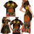 Papua New Guinea Central Province Family Matching Short Sleeve Bodycon Dress and Hawaiian Shirt Papua Niugini Coat Of Arms With Flag Style LT14 - Polynesian Pride