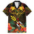 Papua New Guinea Chimbu Province Family Matching Short Sleeve Bodycon Dress and Hawaiian Shirt Papua Niugini Coat Of Arms With Flag Style LT14 Dad's Shirt - Short Sleeve Black - Polynesian Pride