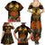 Papua New Guinea Chimbu Province Family Matching Summer Maxi Dress and Hawaiian Shirt Papua Niugini Coat Of Arms With Flag Style LT14 - Polynesian Pride