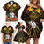 Papua New Guinea East New Britain Province Family Matching Off Shoulder Short Dress and Hawaiian Shirt Papua Niugini Coat Of Arms With Flag Style LT14 - Polynesian Pride