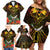 Papua New Guinea Western Province Family Matching Off Shoulder Short Dress and Hawaiian Shirt Papua Niugini Coat Of Arms With Flag Style LT14 - Polynesian Pride