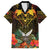 Papua New Guinea Western Province Family Matching Short Sleeve Bodycon Dress and Hawaiian Shirt Papua Niugini Coat Of Arms With Flag Style LT14 Dad's Shirt - Short Sleeve Black - Polynesian Pride