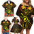 Papua New Guinea Southern Highlands Province Family Matching Off Shoulder Short Dress and Hawaiian Shirt Papua Niugini Coat Of Arms With Flag Style LT14 - Polynesian Pride