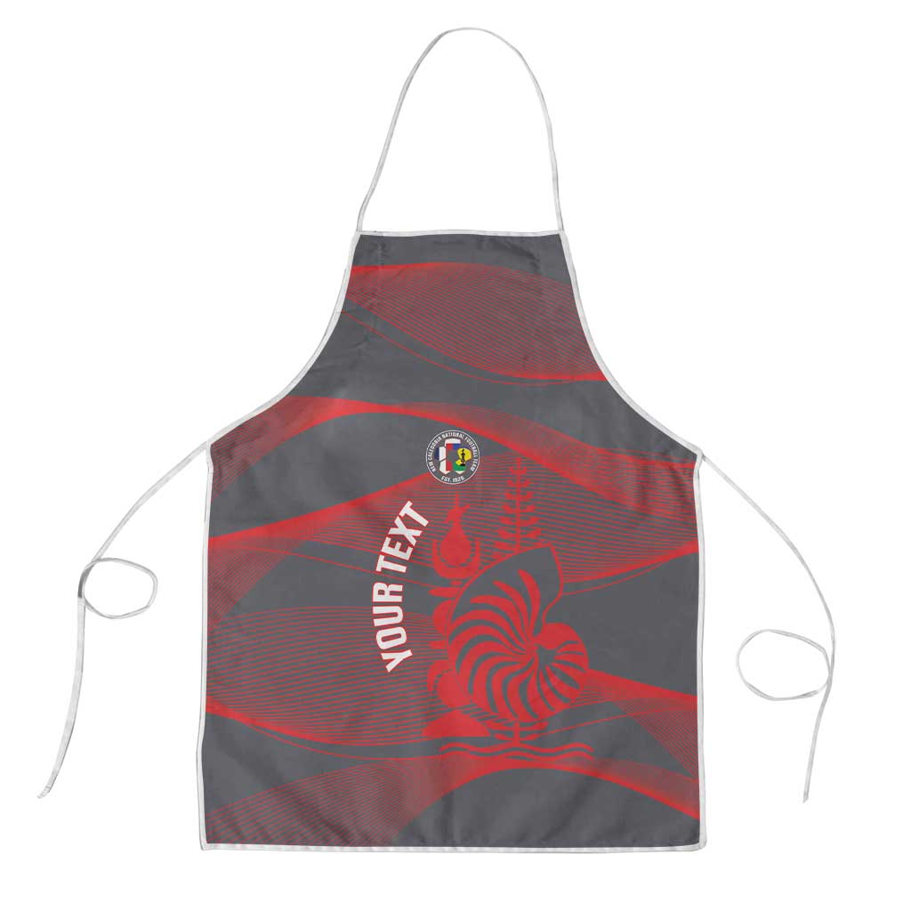 Custom New Caledonia Football Apron Allez Les Cagous Grey Version LT14 Grey - Polynesian Pride