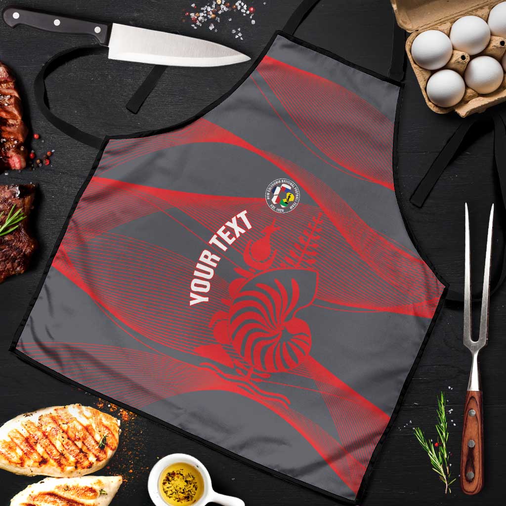 Custom New Caledonia Football Apron Allez Les Cagous Grey Version LT14 Grey - Polynesian Pride