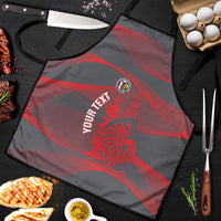 Custom New Caledonia Football Apron Allez Les Cagous Grey Version LT14 Grey - Polynesian Pride