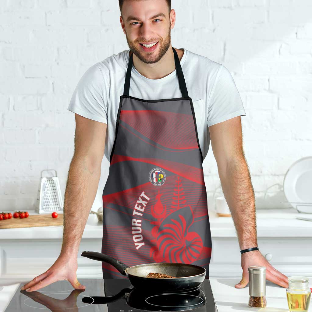 Custom New Caledonia Football Apron Allez Les Cagous Grey Version LT14 - Polynesian Pride