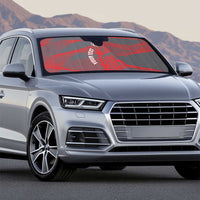 Custom New Caledonia Football Auto Sun Shade Allez Les Cagous Grey Version LT14 - Polynesian Pride