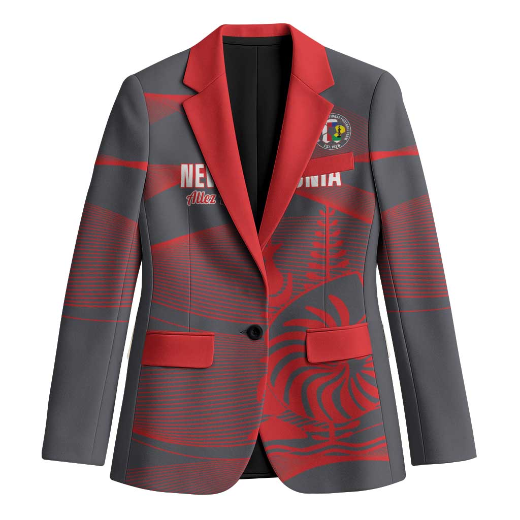 Custom New Caledonia Football Blazer Allez Les Cagous Grey Version LT14 Unisex Grey - Polynesian Pride