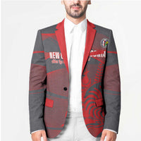 Custom New Caledonia Football Blazer Allez Les Cagous Grey Version LT14 - Polynesian Pride