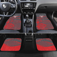 Custom New Caledonia Football Car Mats Allez Les Cagous Grey Version LT14 Set 4pcs Grey - Polynesian Pride