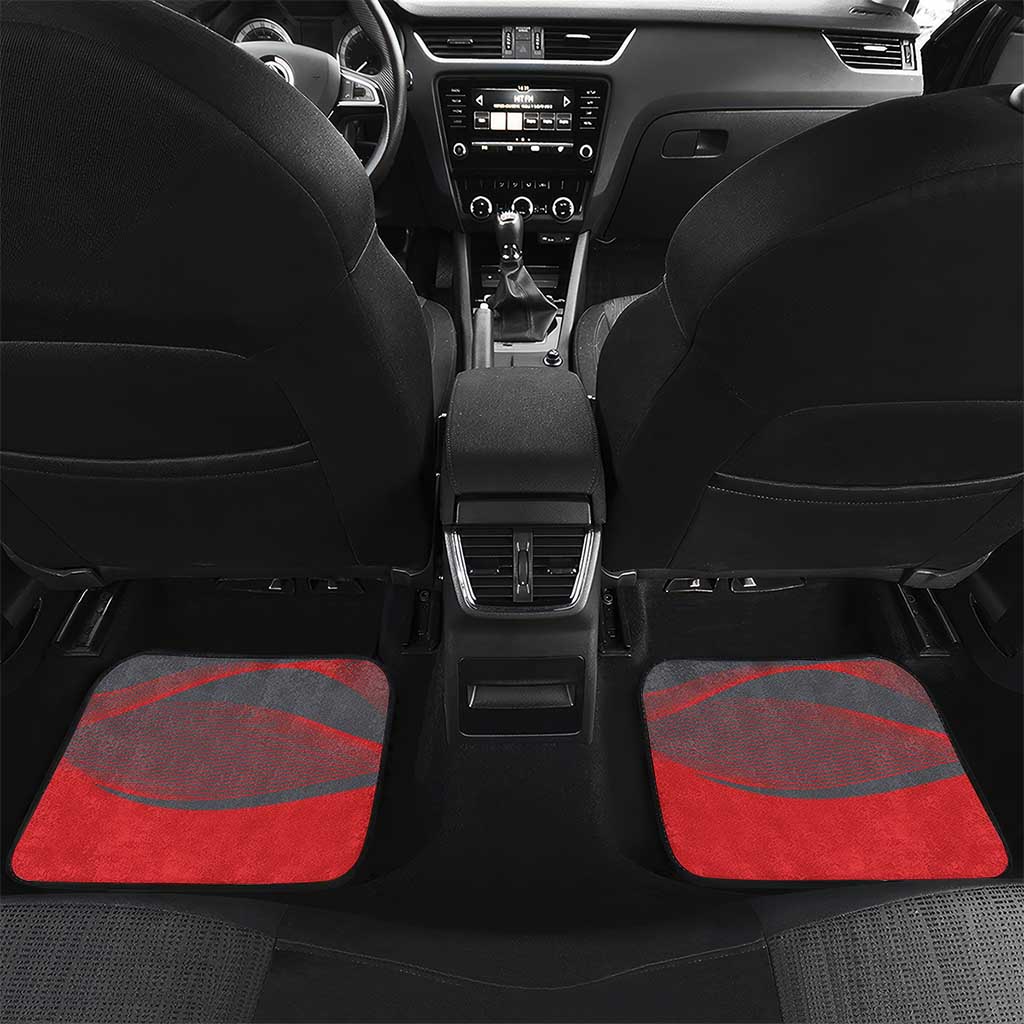 Custom New Caledonia Football Car Mats Allez Les Cagous Grey Version LT14 Set 2pcs - Back Grey - Polynesian Pride
