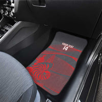 Custom New Caledonia Football Car Mats Allez Les Cagous Grey Version LT14 - Polynesian Pride