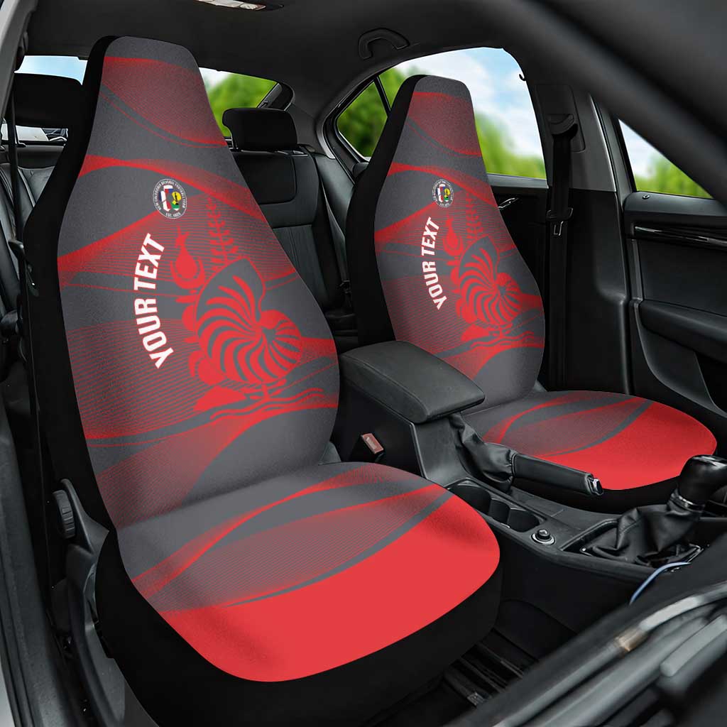 Custom New Caledonia Football Car Seat Cover Allez Les Cagous Grey Version LT14 One Size Grey - Polynesian Pride