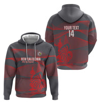 Custom New Caledonia Football Hoodie Allez Les Cagous Grey Version LT14 - Polynesian Pride