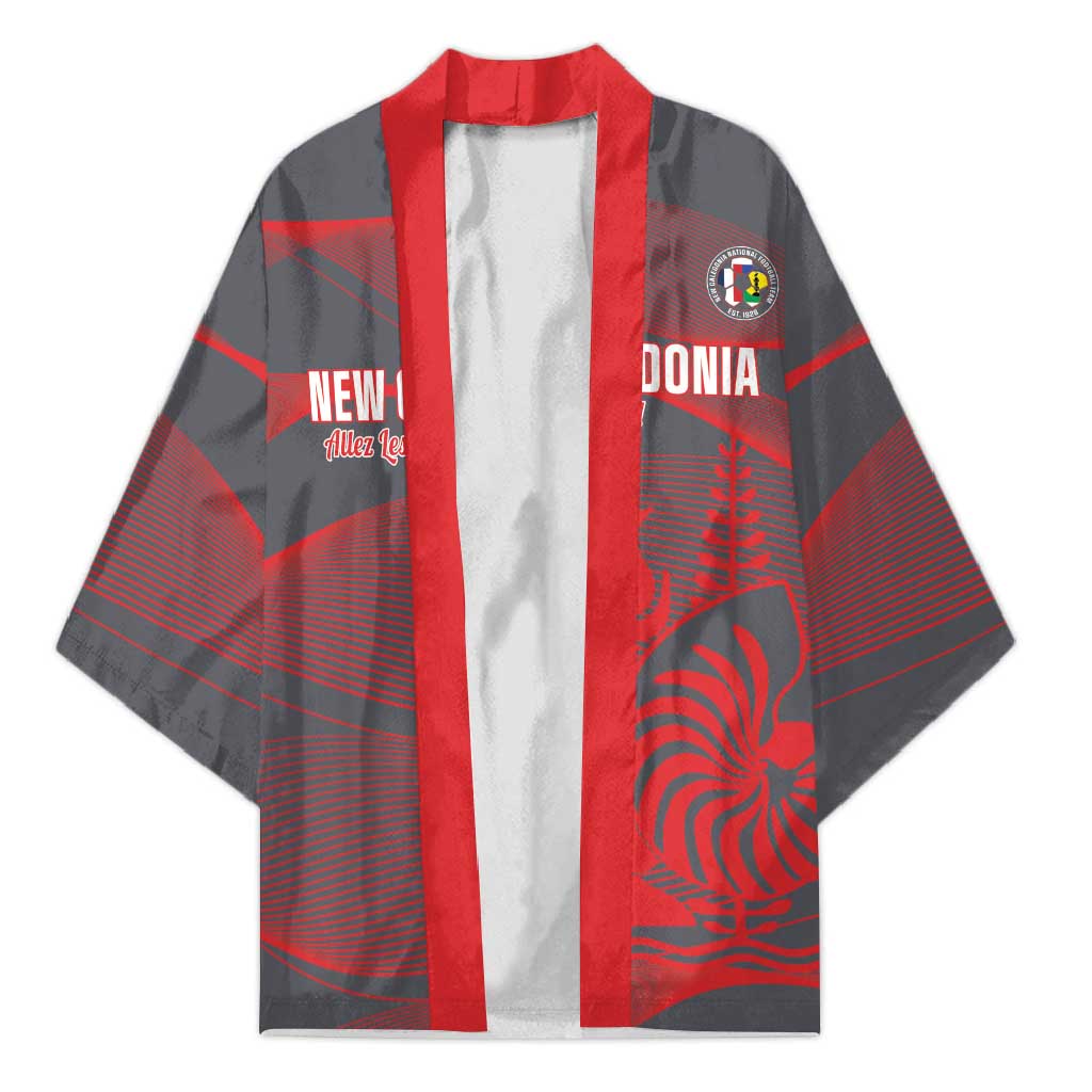Custom New Caledonia Football Kimono Allez Les Cagous Grey Version LT14 Unisex Grey - Polynesian Pride