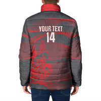 Custom New Caledonia Football Padded Jacket Allez Les Cagous Grey Version LT14 - Polynesian Pride