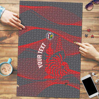 Custom New Caledonia Football Puzzle Allez Les Cagous Grey Version LT14 Grey - Polynesian Pride
