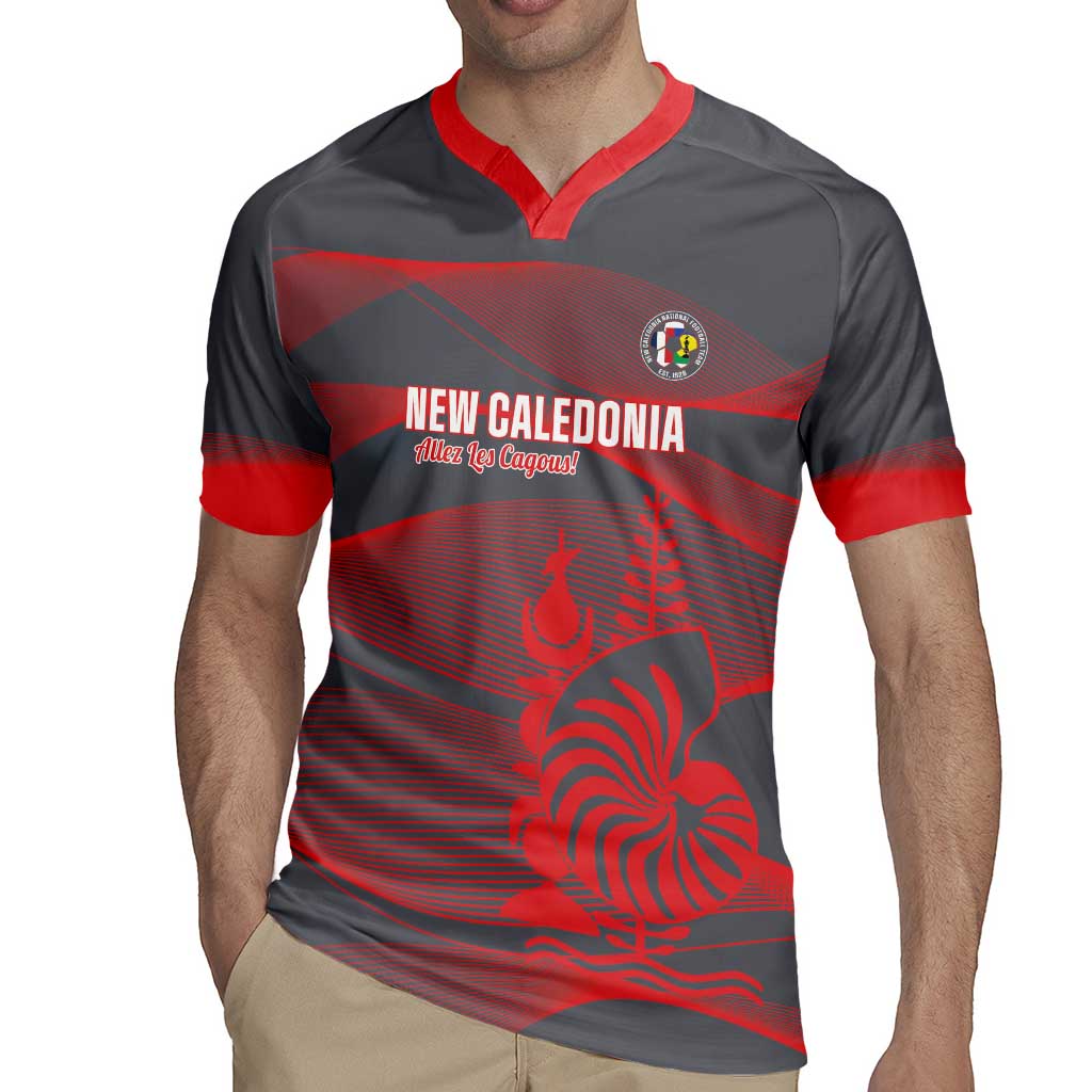 Custom New Caledonia Football Rugby Jersey Allez Les Cagous Grey Version LT14 - Polynesian Pride