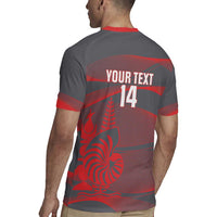 Custom New Caledonia Football Rugby Jersey Allez Les Cagous Grey Version LT14 - Polynesian Pride