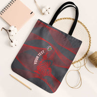 Custom New Caledonia Football Tote Bag Allez Les Cagous Grey Version LT14 Black Strap One Size Grey - Polynesian Pride