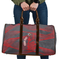 Custom New Caledonia Football Travel Bag Allez Les Cagous Grey Version LT14 Grey - Polynesian Pride