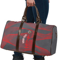 Custom New Caledonia Football Travel Bag Allez Les Cagous Grey Version LT14 - Polynesian Pride