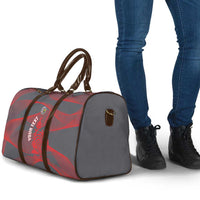 Custom New Caledonia Football Travel Bag Allez Les Cagous Grey Version LT14 - Polynesian Pride