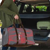 Custom New Caledonia Football Travel Bag Allez Les Cagous Grey Version LT14 - Polynesian Pride