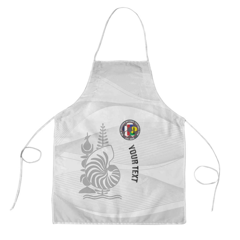 Custom New Caledonia Football Apron Allez Les Cagous White Version LT14 White - Polynesian Pride