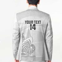 Custom New Caledonia Football Blazer Allez Les Cagous White Version LT14 - Polynesian Pride