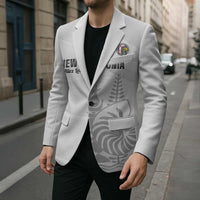 Custom New Caledonia Football Blazer Allez Les Cagous White Version LT14 - Polynesian Pride
