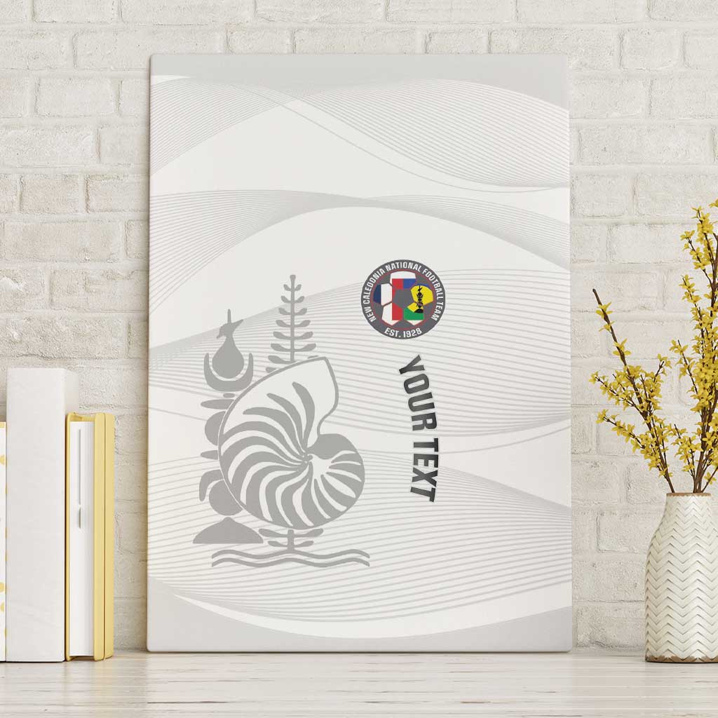 Custom New Caledonia Football Canvas Wall Art Allez Les Cagous White Version LT14 Without Frame White - Polynesian Pride