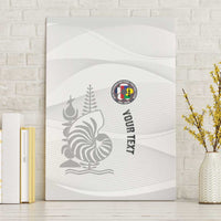 Custom New Caledonia Football Canvas Wall Art Allez Les Cagous White Version LT14 Without Frame White - Polynesian Pride