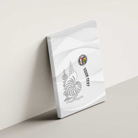 Custom New Caledonia Football Canvas Wall Art Allez Les Cagous White Version LT14 - Polynesian Pride