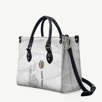 Custom New Caledonia Football Leather Bag Allez Les Cagous White Version LT14 White - Polynesian Pride